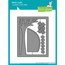 Lawn Fawn - Leafy Tree Backdrop: Portrait - Cuts